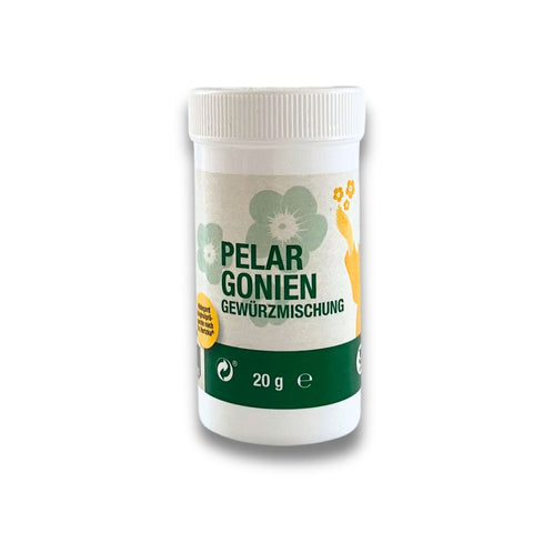 Pelargonium spice mix with sprinkler insert