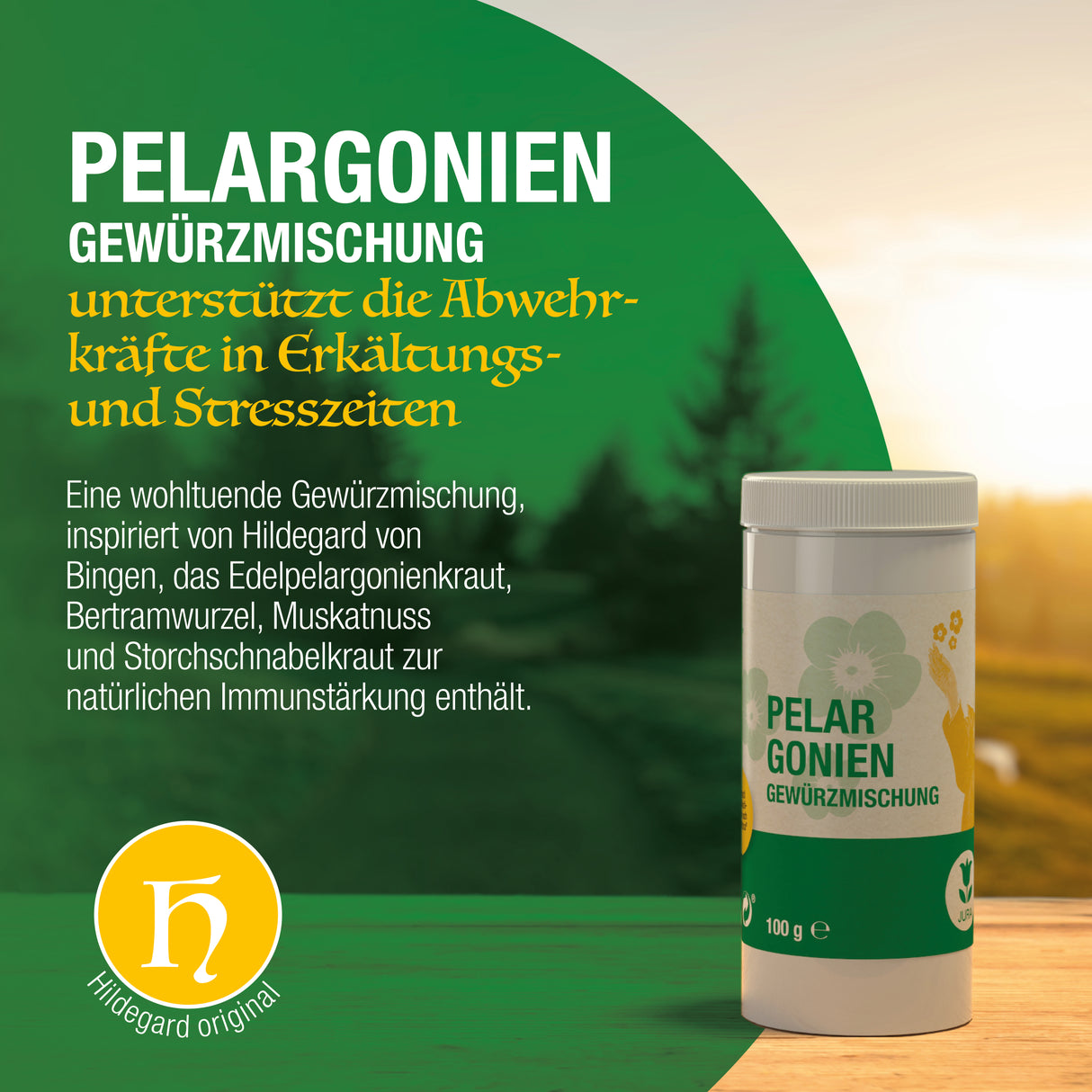 Pelargoniengewürzmischung mit Streueinsatz 100 Tabletten