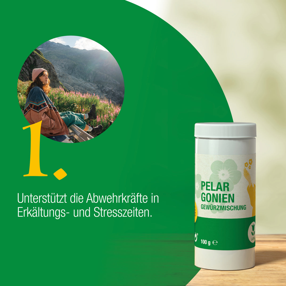 Pelargoniengewürzmischung mit Streueinsatz 100 Tabletten