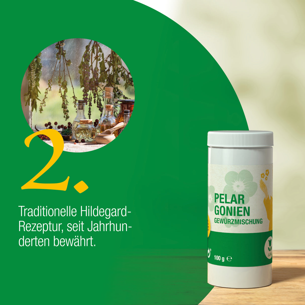 Pelargoniengewürzmischung mit Streueinsatz 100 Tabletten