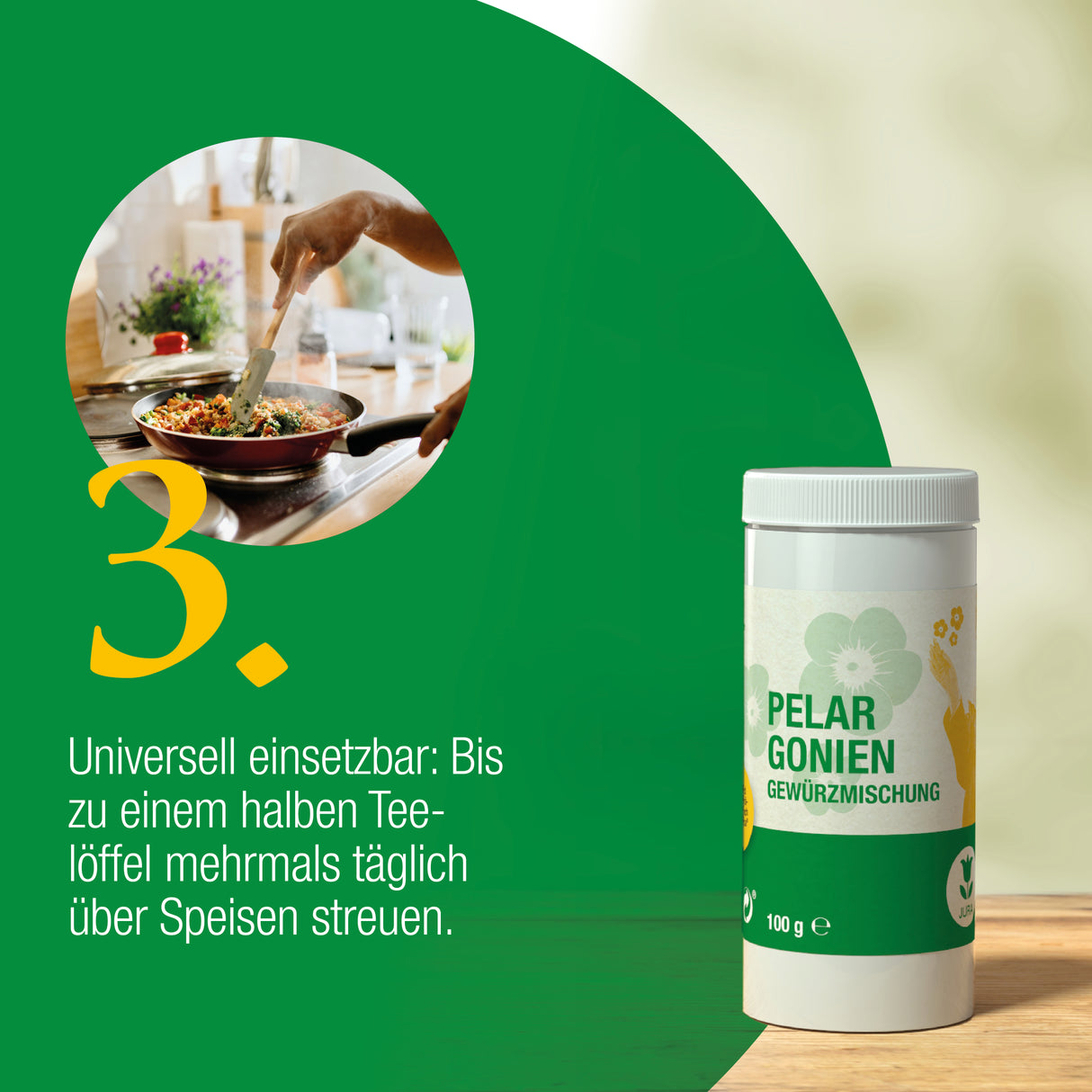 Pelargoniengewürzmischung mit Streueinsatz 100 Tabletten