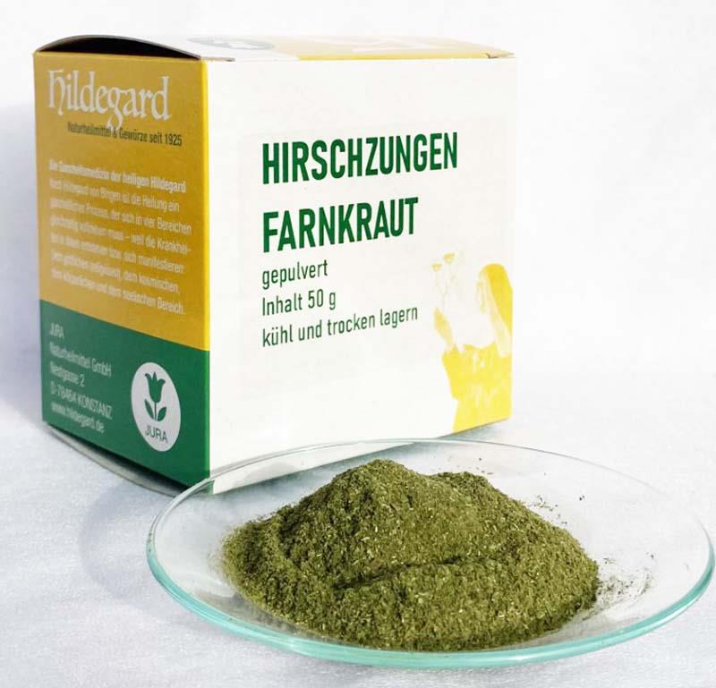 Erba di lingua di cervo in polvere - Jura Naturheilmittel GmbH