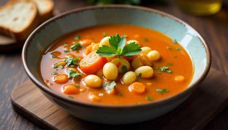 Fasting soup homemade with Hildegard von Bingen