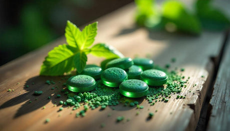 Tabletas de Spirulina y Chlorella