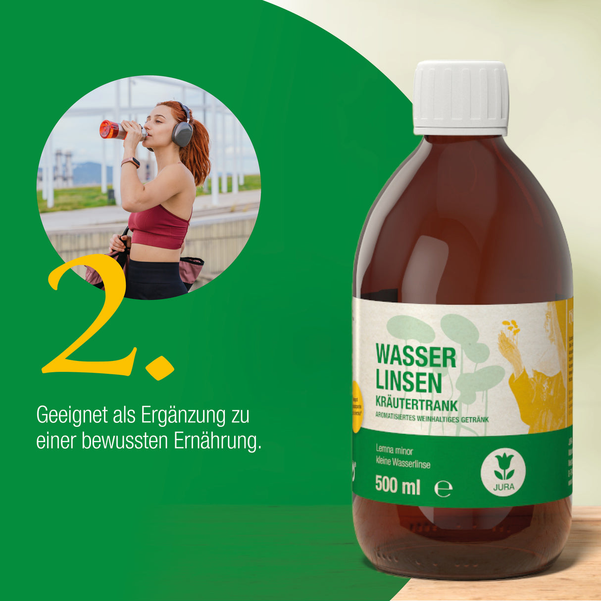 Wasserlinsen-Kräutertrank