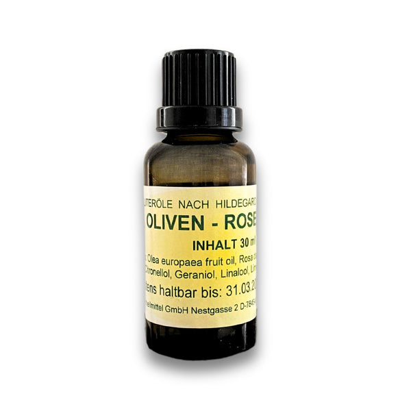 Olive oil with rose oil