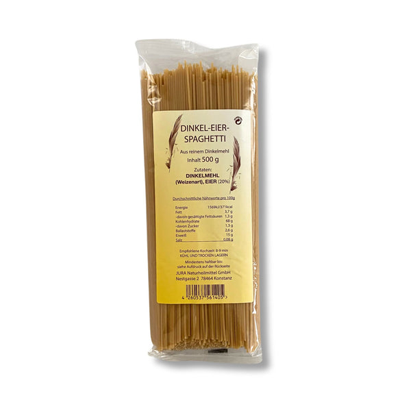 Spelt egg spaghetti