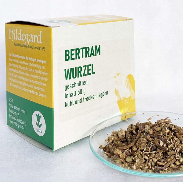 Bertram root, cut