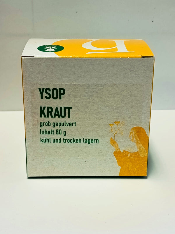 Hyssop herb coarsely powdered