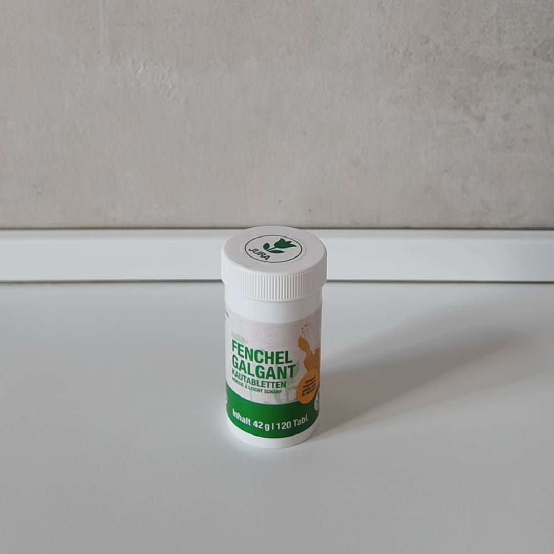 Fenchel-Galgant-Tabletten im Video